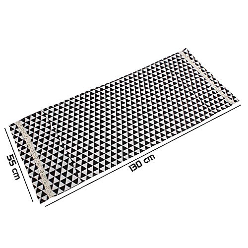 Image of HOKIPO Fridge Cover Top with Pockets, 130 x 55 cm, Black