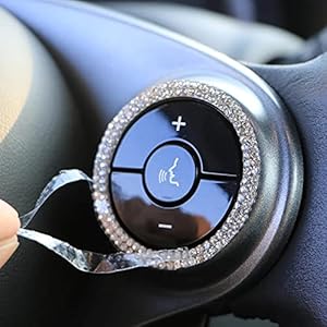 Voor new Smart 453 Fortwo Forfour 2pcs Auto Gepersonaliseerde Flash Boor Stuurwiel Decal Sticker Auto Styling Decoratie…