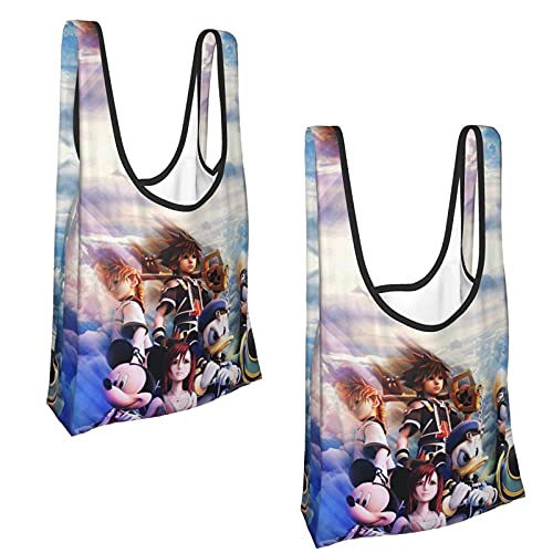 キングダム ハーツ (9) 2つ 耐久性 折りたたみ コンパクトバッグ 袋 エチケット袋 摩擦に強い ショッピングバッグ 大容量ポケット付き エコバッグ 手提げ袋 抗菌 防臭 収納バッグ トートバッグ キングダム ハーツ (9) 2つ 耐久性 折りたたみ コンパクトバッグ 袋 エチケット袋 摩擦に強い ショッピングバッグ 大容量ポケット付き エコバッグ 手提げ袋 抗菌 防臭 収納バッグ トートバッグ