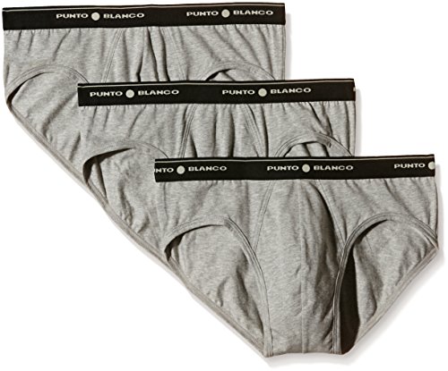 Punto Blanco Triplo Slip Basix, Gris 654, 48 (Lot de 3) Homme Cover