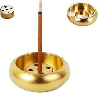 お香 立て おしゃれ ミニ 線香立て 真鍮 インセンスホルダー ミニサイズ 銅 省スペース 安定感 重量感 不燃素材 イベント用 持ち運び便利