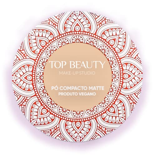 Pó Compacto Top Beauty 01 10 Gr, Top Beauty