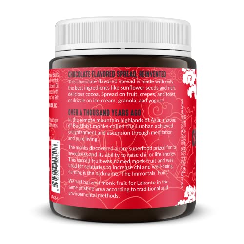 Lakanto Sugar Free Chocolate Sunflower Spread - Monk Fruit Sweetener, Keto Diet Friendly, Vegan, Dutch Cocoa, Chocolate Spread Use For Breakfast, Desserts, Snacks, And More (10 Oz) #TOP1