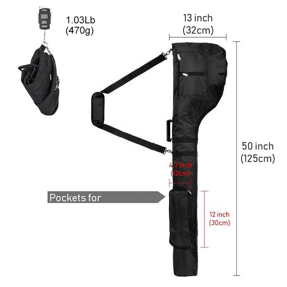 Bolsas de golf plegables negras para transporte