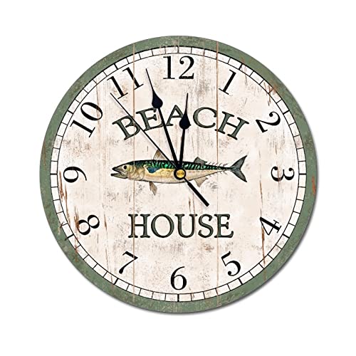 Horloge murale Fée Clochette Maquereau à piles Horloge murale décorative pour cuisine, salon, chambre à coucher, 30,5 cm Cover