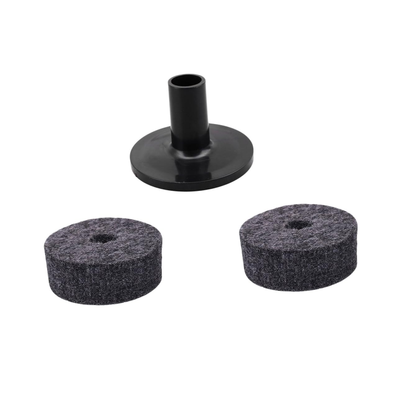 Levemolo Strap Button Felt Washers for Cymbal Drumming Practice Pad 2pcs Cymbal Sleeve 1pc