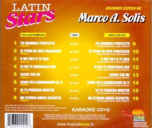 Marco Antonio Solis 1-Latin Stars Karao