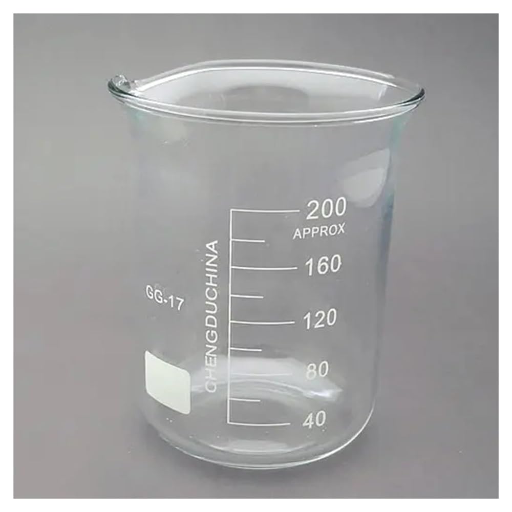 Instrumentos y Equipos de Laboratorio Lot de 4 béchers en verre de 25 à 500 ml, équipement de laboratoire de mesure(400ml)