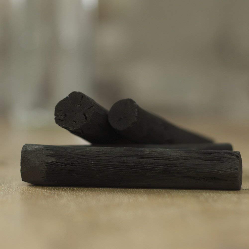Binchotan Charcoal from Kishu, Japan - Water Purifying Sticks for Great-Tasting Water, 8 Sticks - Each Stick Filters Personal-Sized Water Bottle