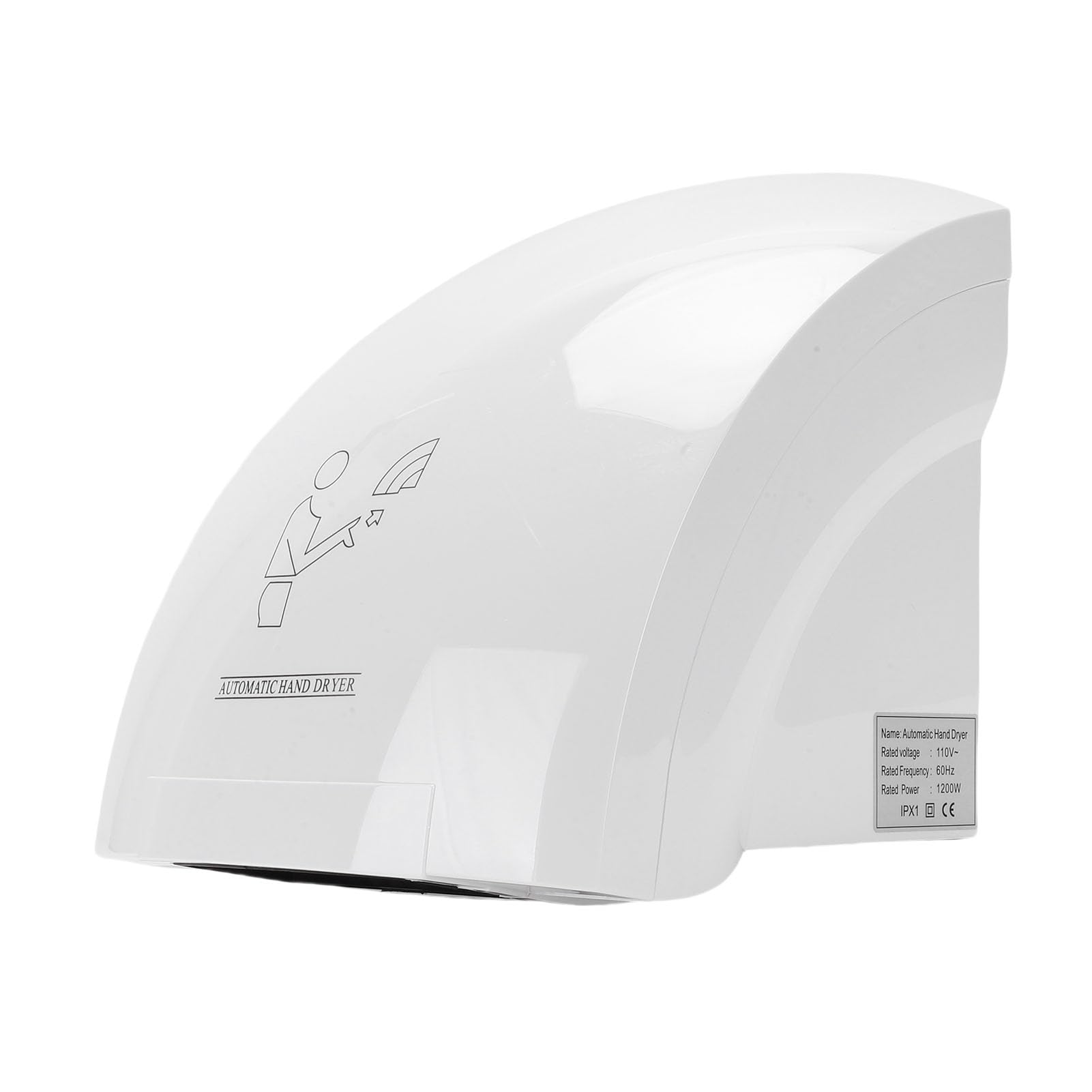Electric Hand Dryer, Commercial Compact Air Wiper Automatic Wall Dry Machine for Business Home Household Office Mall Restroom, 1200W