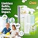Dazz Whole House Starter Kit (3 Reusable Spray Bottles, 6 Refills) Natural All Purpose Cleaner, Glass and Window Cleaner, and Bathroom Cleaner - Eco Friendly, Non Toxic