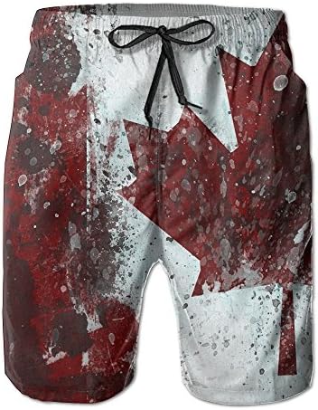 Man Summer Canada Flag Art Quick Dry Beach Shorts Cargo Shorts