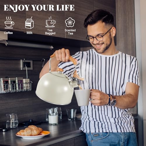 Ggc PD-A38-WHITE Tea Kettle For Stove Top thumb #5