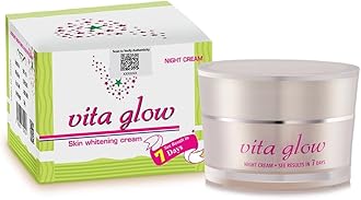 Vita Glow Skin Whitening Night Cream – Radiant Glow & Even Tone Formula – Brightening Face Cream for Men & Women – 30g