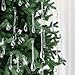 Vercraft 100 Pcs Christmas Tree Ornaments Clear Acrylic Hanging Teardrop Ornaments 5 Styles Christmas Crystal Chandelier Pendant Crystals for Centerpieces Chandelier Wedding Decor (Clear)