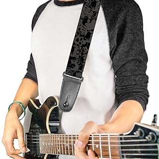 Buckle-down Sangle de guitare Skull Pile Black/Gray – Image 2