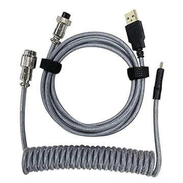 JUJNE Un da Tipo C Un USB Un per Tastiera Meccanica Pilota Un per Tastiera da 1,8 M, Grigio