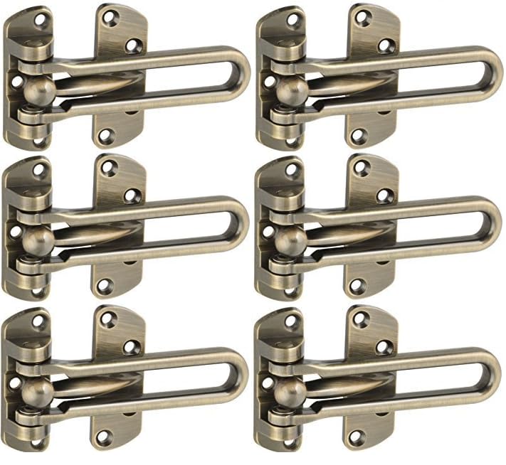 Eye Berry 18/10 Door Chain/Guard/Security Latch, Full Size (Pack of 6, Brass Antique) (B0CQGJRGXD) Amazon Price History, Amazon Price Tracker