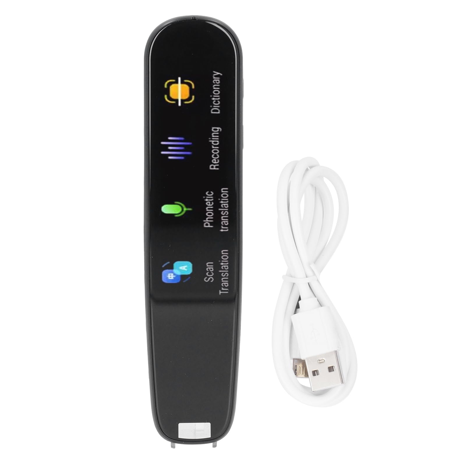 FTVOGUE Stylo de Traduction Numérique Multifonctionnel, Noir, Traducteur Portable Multi-Langues pour Livres, Manuels et Journaux