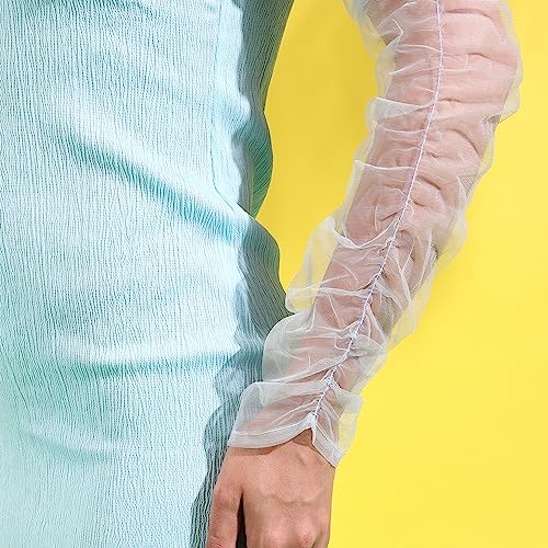 Image of PINACOLADA Women's Solid Dress for Casual Wear | Regular Sleeve | Quality Stretchable Fabric | Dress Crafted with Enhanced Stretch and Comfort Fit for Everyday Wear
