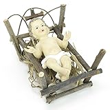 JUINSA Niño Jesus Cuna Poliresina 16x20x12 cm