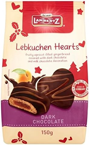 Weiss Dark Chocolate Lebkuchen Herzen 150g