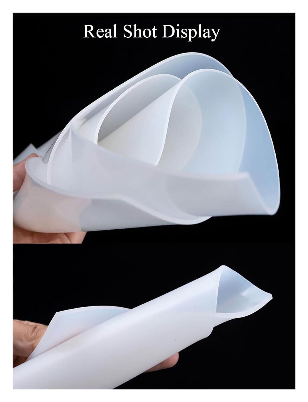 Lámina de Caucho de Silicona de 600 X 600 X 6/8/10 Mm, Apta para Uso Alimentario, Material Resistente a Altas Temperaturas, Ideal para Juntas, Tapas Y Sellado de Alimentos/10 * 600 * 600Mm