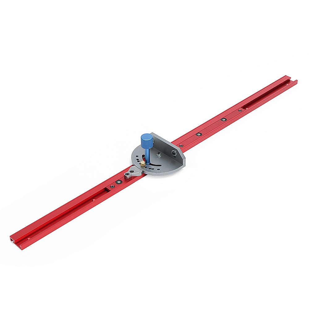 belupai 1000mm alliage d'aluminium rouge 45 type t-rail à bois t-slot rainure à onglet