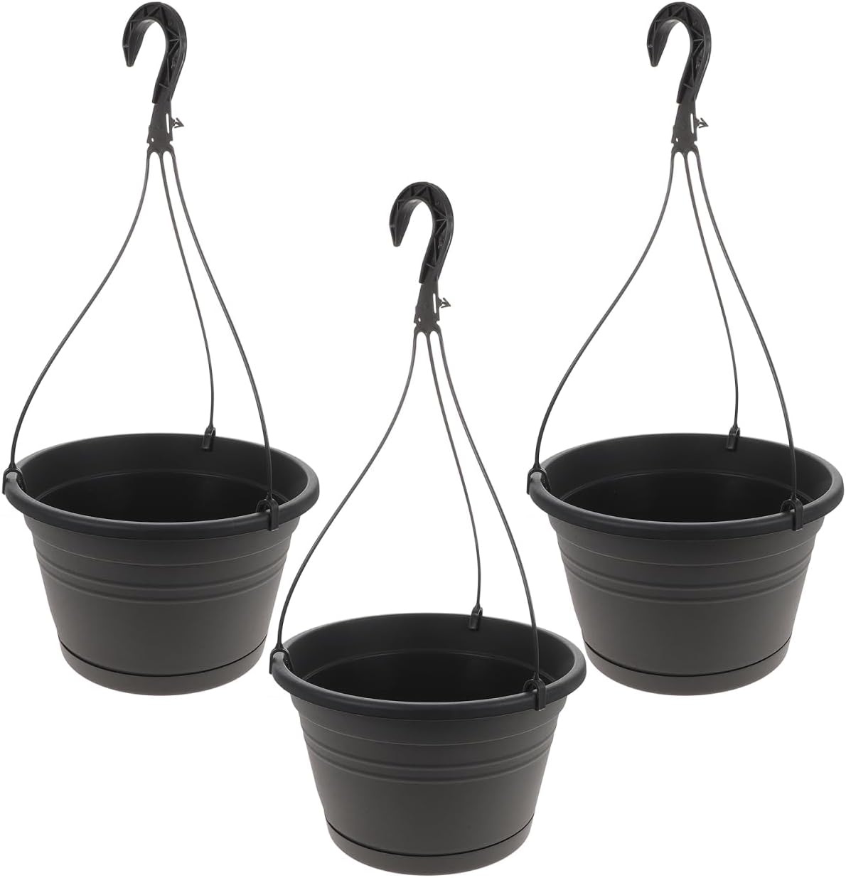 DOITOOL 3pcs Flowerpot Balcony Hanging Planter Hanging Holder Hanging Plant Pot Indoor Yard Garden Hanging Planter Outdoor Planter Pots Orchid Pots with Hook Plastic P518 Lighthouse