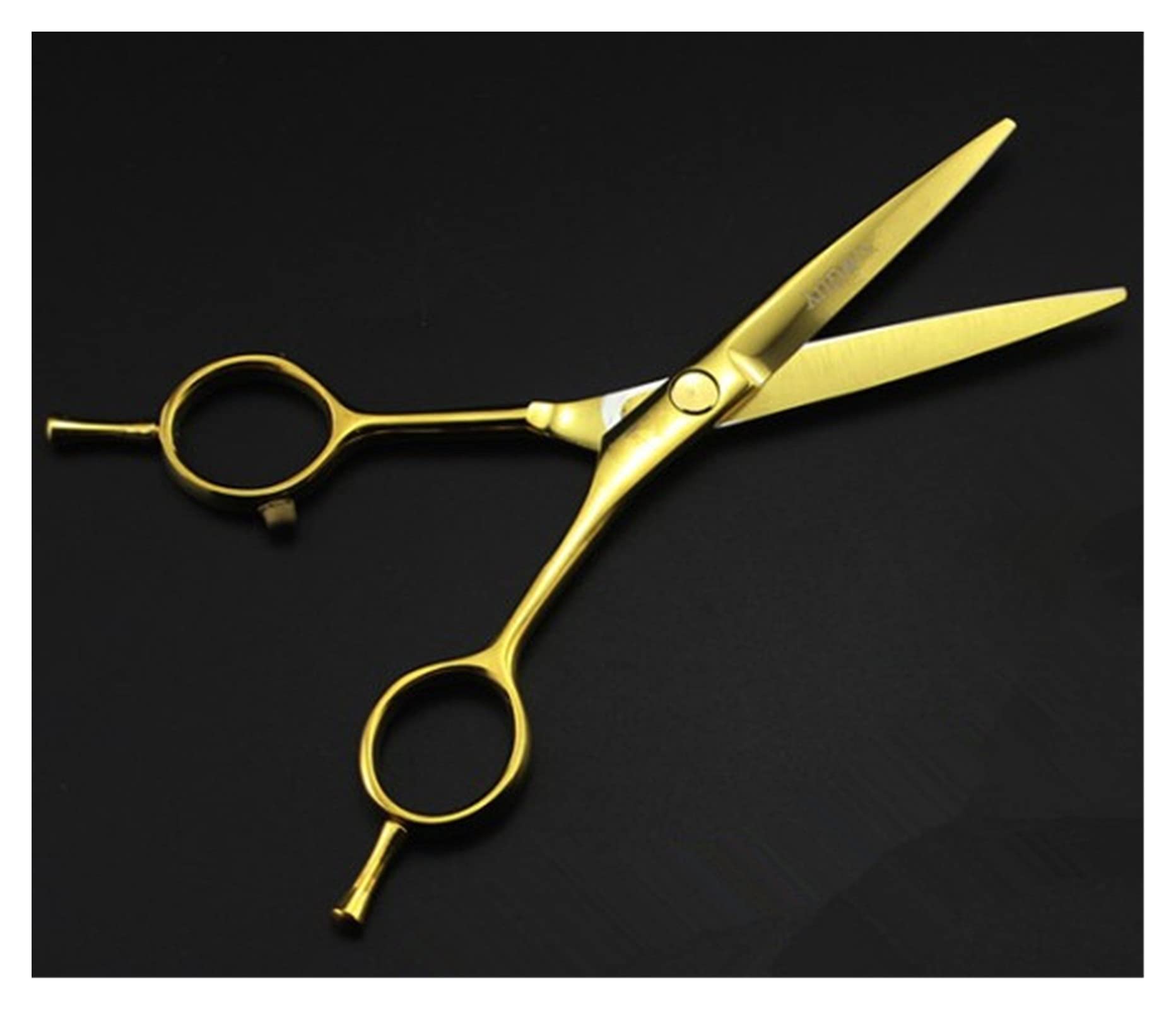 5.5 Inch Goud Two-Tail Hairdressing Scissors, Hair Thinning, Haircutting Scissors, Hairdressing Scissors, Hairdresser's Scissors Hair Cutting Shears (Color : Thinning) (Cutting B)