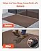 VEVOR Front Door Mat, 47 x 35 in Commercial Floor Mat for Indoor and Outdoor, Modern Stylish Carpet with TPE Backing, Heavy Duty Washable Entry Industrial Rug for Hallway, Balcony, Garage, Brown