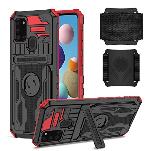 Coque Samsung Galaxy A21S running, bracelet sport amovible et antichoc