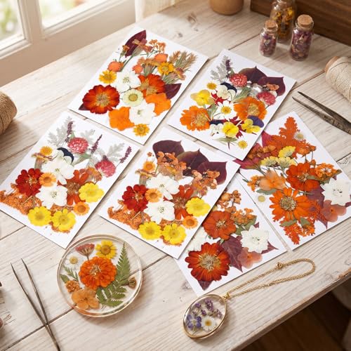 277 Pcs Flores Secas para Manualidades NESCCI miniatura 4