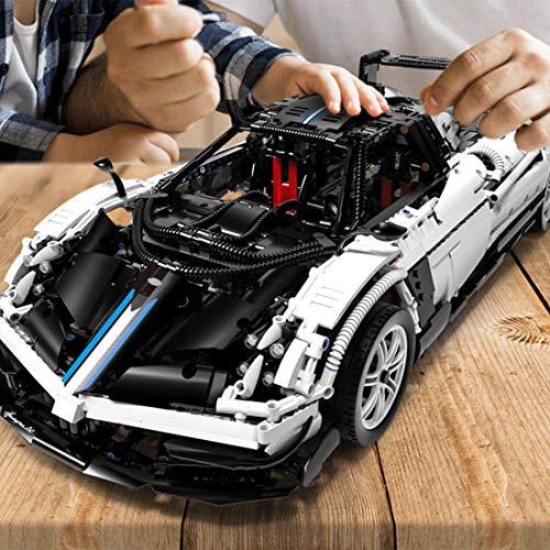 Foxom Technik Bausteine Auto Pagani Zonda, 3000 Teile 1:8 Racing Auto Bausteine Konstruktionsspielzeug Kompatibel mit… – Bild 5