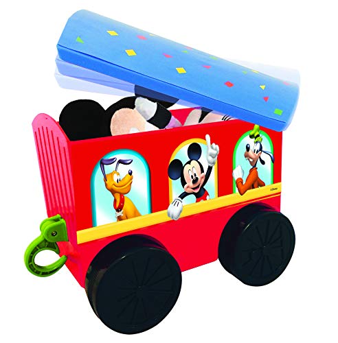Kiddieland Toys Limited Battery-Powered Mickey Choo, 12 Months To 36 Months With Caboose & Tracks Ride On,Multi,9.5 X 14.25 X 31.5 Inches #TOP5