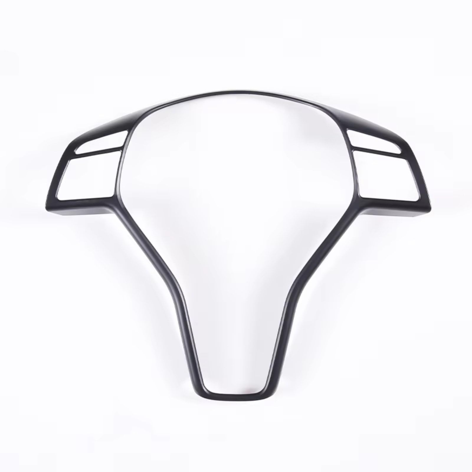 Car Trim Sticker for Benz A B C E for GlA for GLK Class W176 W246 W204 W207 W218 W212 Car Steering Wheel Decorative Frame Trim Accessories(Matte Black)