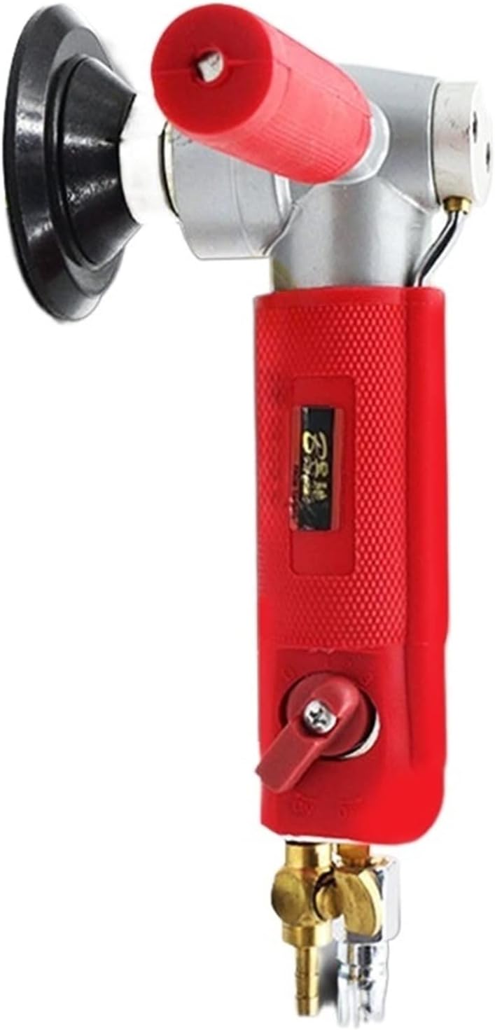 Wet Grinder Pneumatic Water Mill 3 Inch/4 Inch Tray Electroless Cloud Stone Machine Jade Marble Material Water Injection Polisher for Granite/Marble/Concrete/Stones