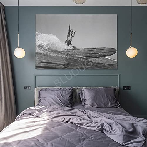 Surfer Wall Art Poster Waves Photograph Vintage Surfing Poster,Black White Surf Photo (12) - 副本 Canvas Painting Posters And Prints Wall Art Pictures For Living Room Bedroom Decor 24X36Inch(60X90Cm) #TOP7