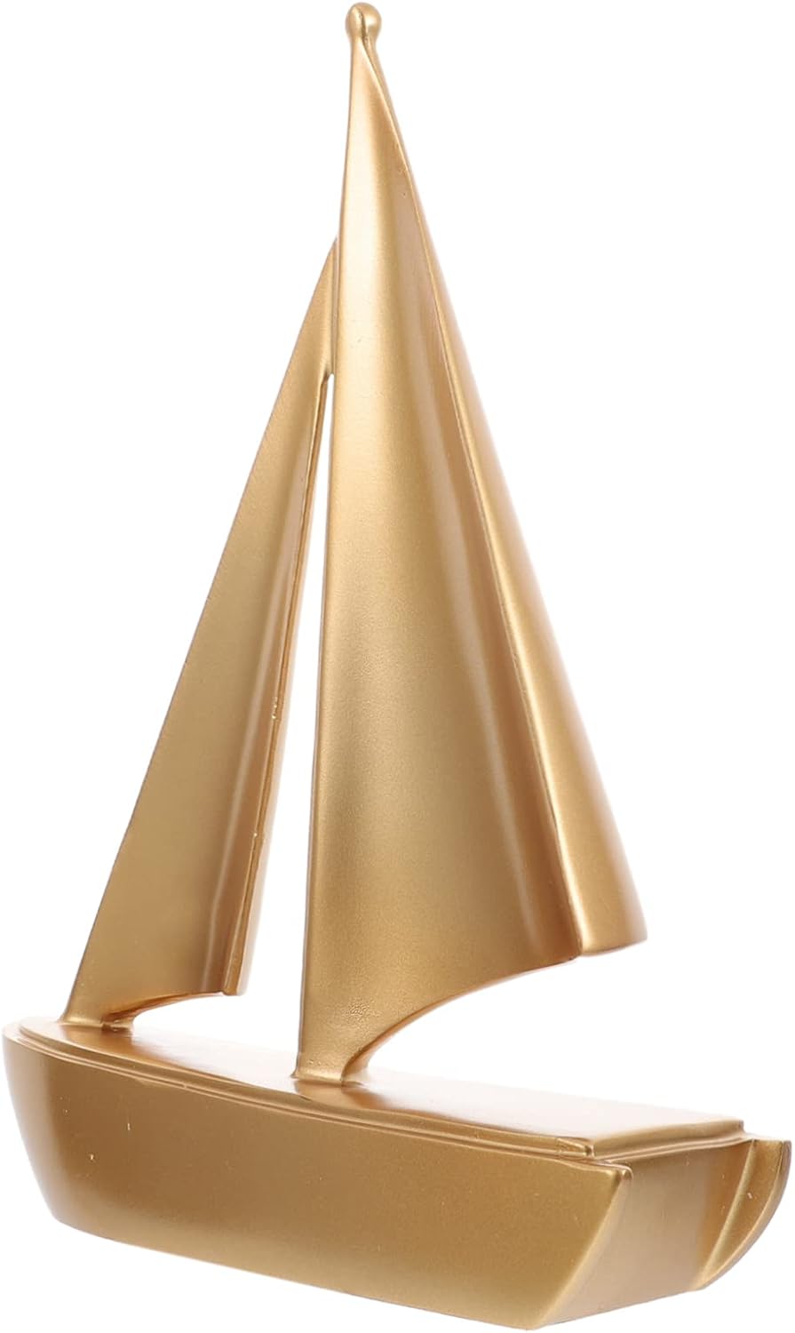 Resin Sailboat Artistic Home Office Desk Decor Beach Decor Unique Ocean Themed Ornament