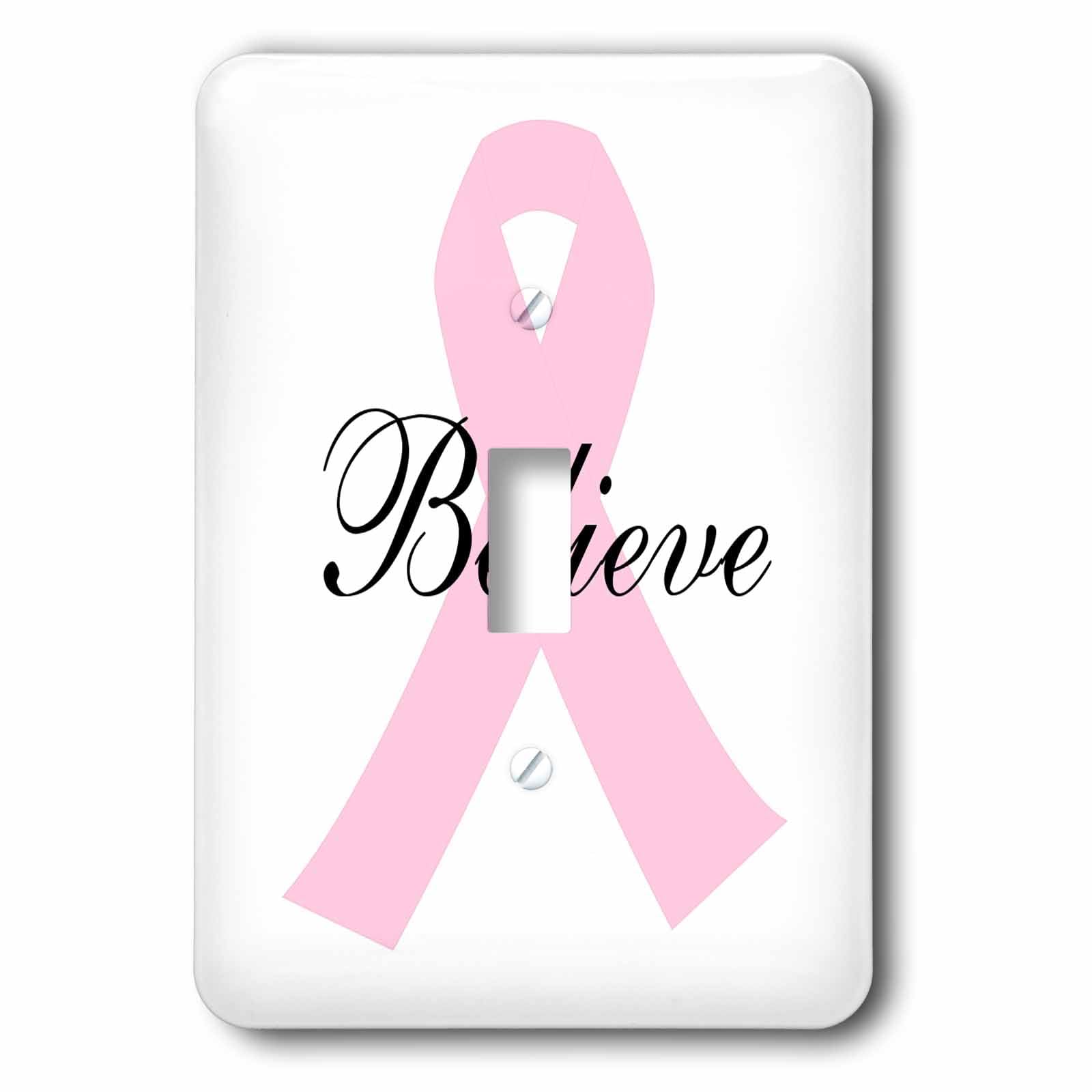 Interrupteur ruban rose Believe pour remplacer une plaque murale usée