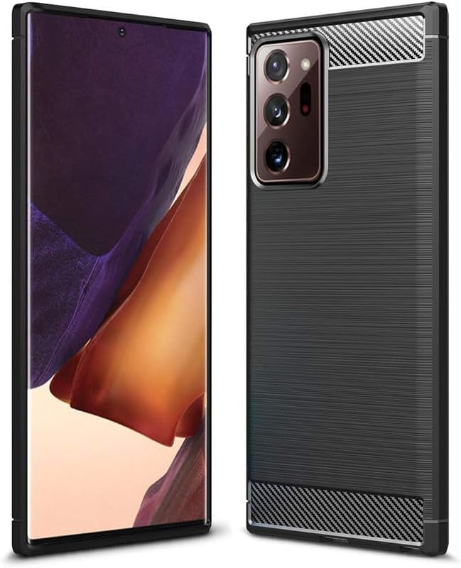 Image of Hybrid Carbon Fiber Back Case for Samsung Galaxy Note 20 Ultra (Black)