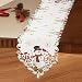 Christmas Snowman and Cardinal Cutout Table Linens with Pinecones, Christmas Trees, and Bows- Holiday Decor for Dining Room