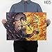 Produktbild Loheag Clinor Naruto Shippuuden Poster, Anime Fanartikel Manga Poster | Uzumaki Naruto/Uchiha Madara/Uchiha Sasuke/Uchiha Obito | Wasserdicht Anti-Fade für Außenbereich/Garten/Badezimmer H05