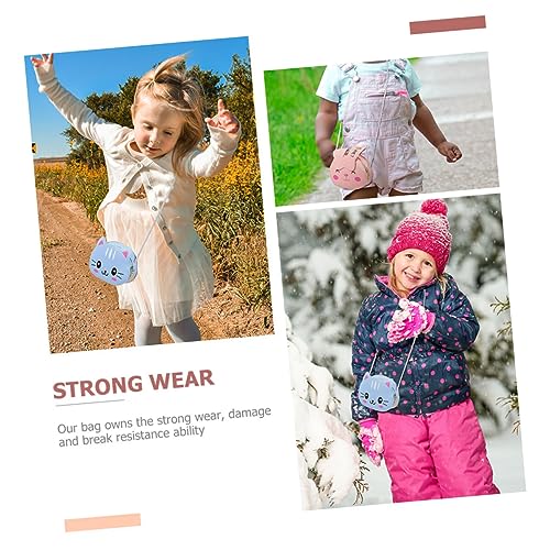 2Pcs Kawaii Cartoon Bag Stylish Crossbody Purse for Boys Durable PU Coin Storage Pouch with Smooth Zipper for Outdoor Adventures2