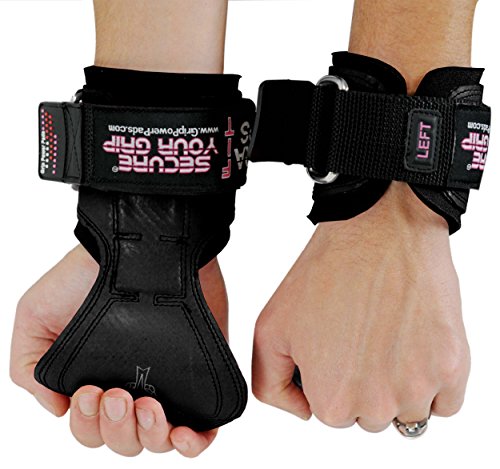 Image of Cobra Grips Weight Lifting Gloves with Adjustable Neoprene Padded Wrist Wraps - Heavy Duty Alternative to Power Lifting Hooks for Deadlifts