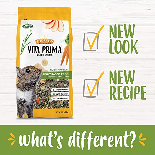 Sunseed Vita Prima Complete Nutrition Adult Rabbit Food, 8 LBS, Model:59772