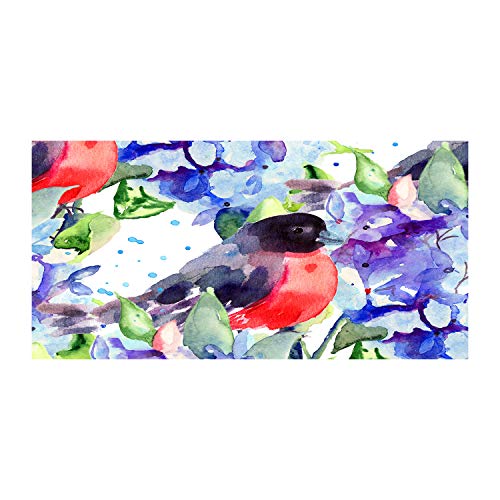 Dosseret en verre de sécurité trempé anti-éclaboussures 120x60cm oiseau et fleurs