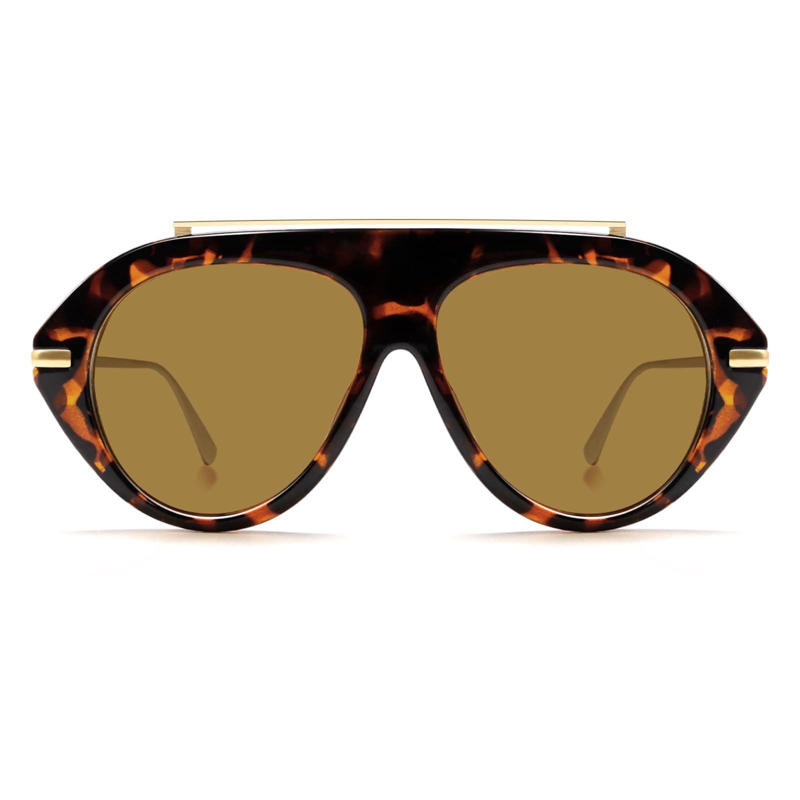 tya Oversized Aviator Sunglasses for Women Men, Trendy Retro 70s Big Large Gold Vintage Aviators Sun Glasses-picture-6