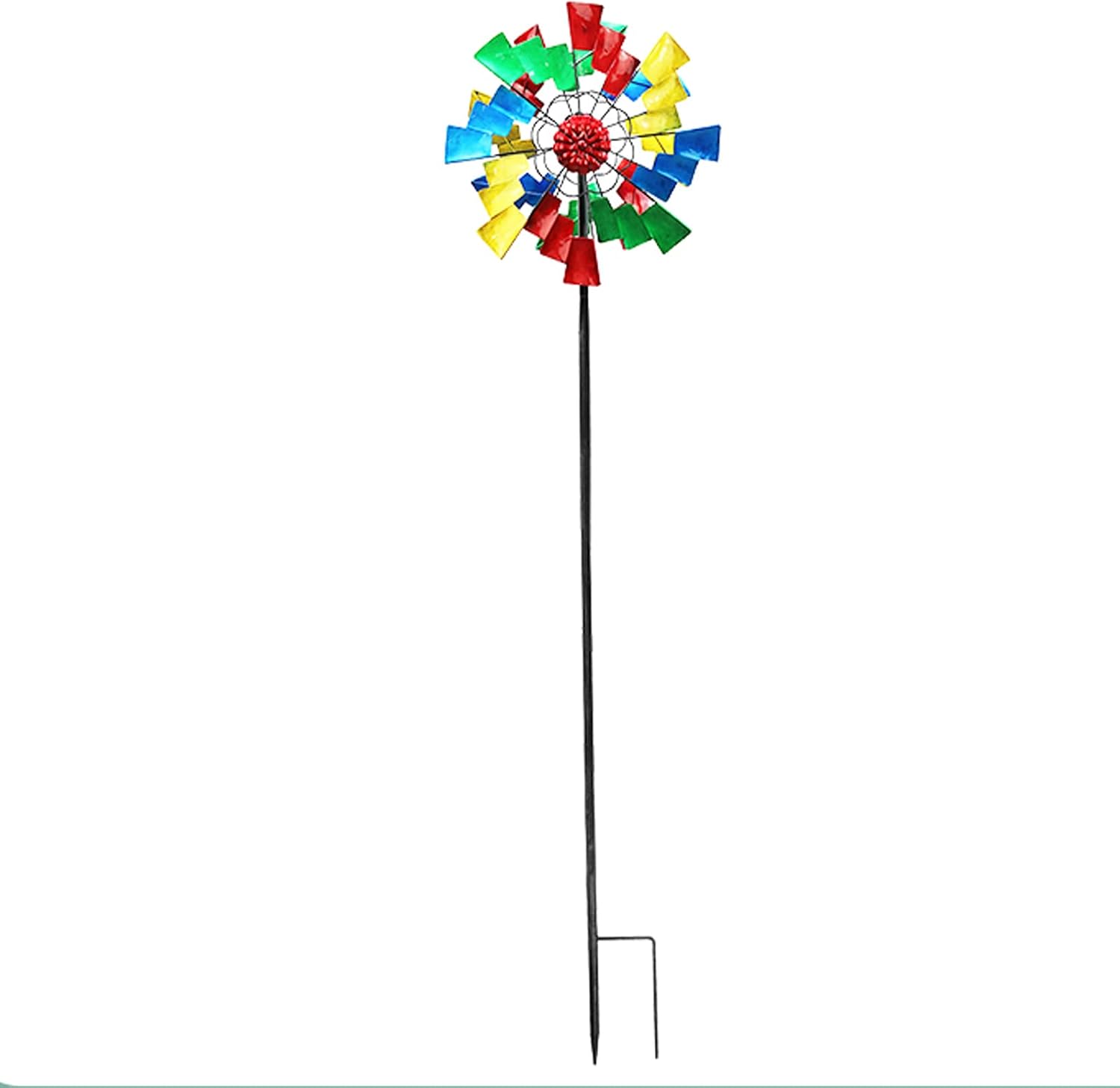 Large Metal Kinetic Wind Spinner, Double Windmill Spinner - Yard Art Spinner Wind Catchers,for Garden Outdoor Decor