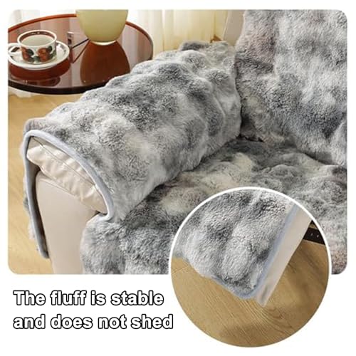 Funda de felpa para silla reclinable lavable de piel sintética suave 6